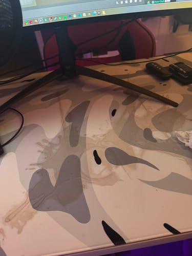 Customer photo review of Snow Swirl Mousepad