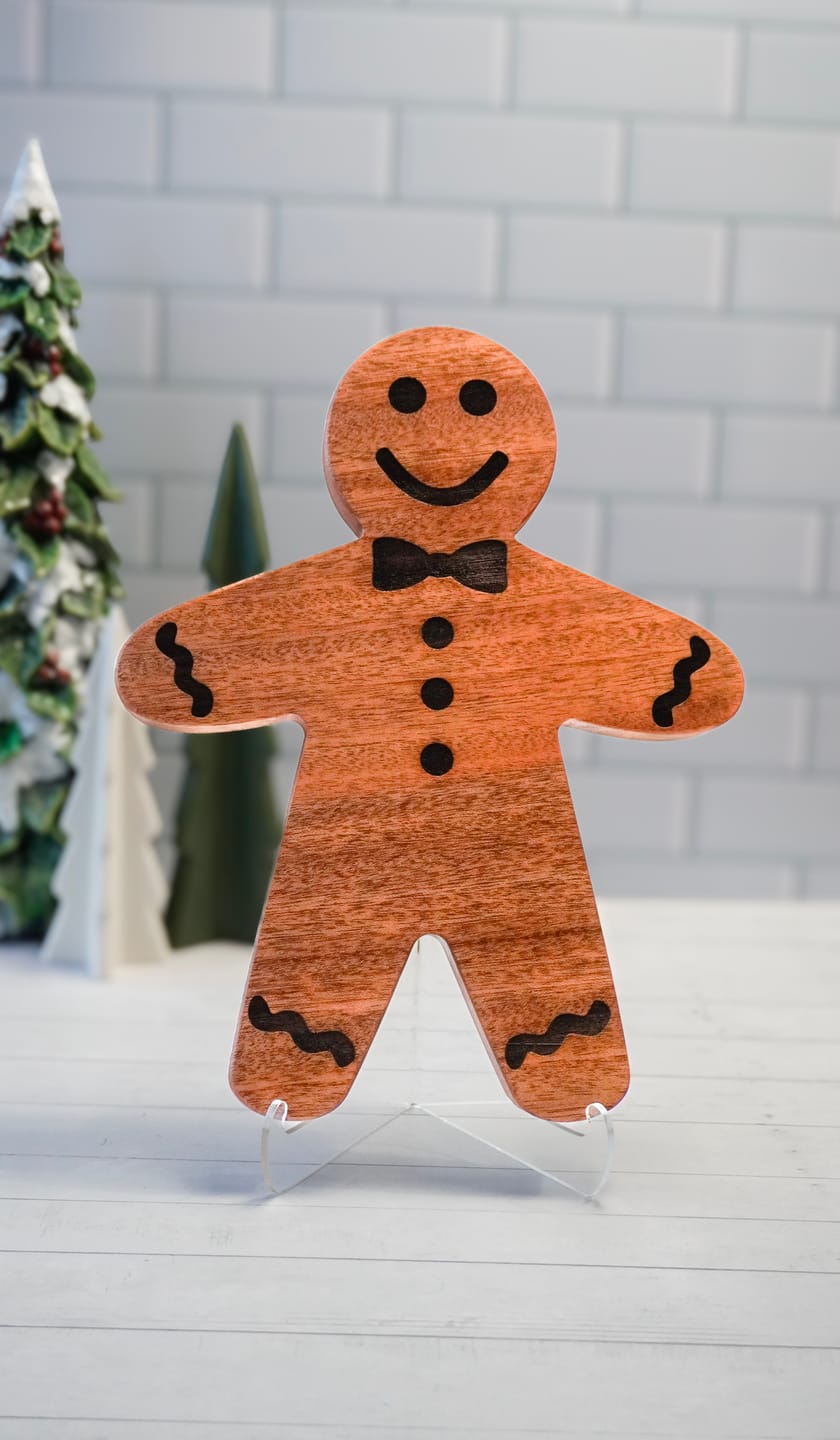 Customer photo review of 11X8.7" Gingerbread Man & Woman Acrylic Router Template Set [Limited Edition]