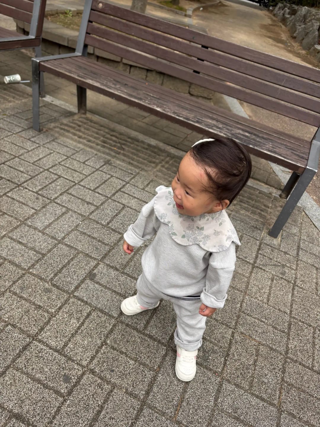 Customer photo review of Solid Waffle Jogger Set