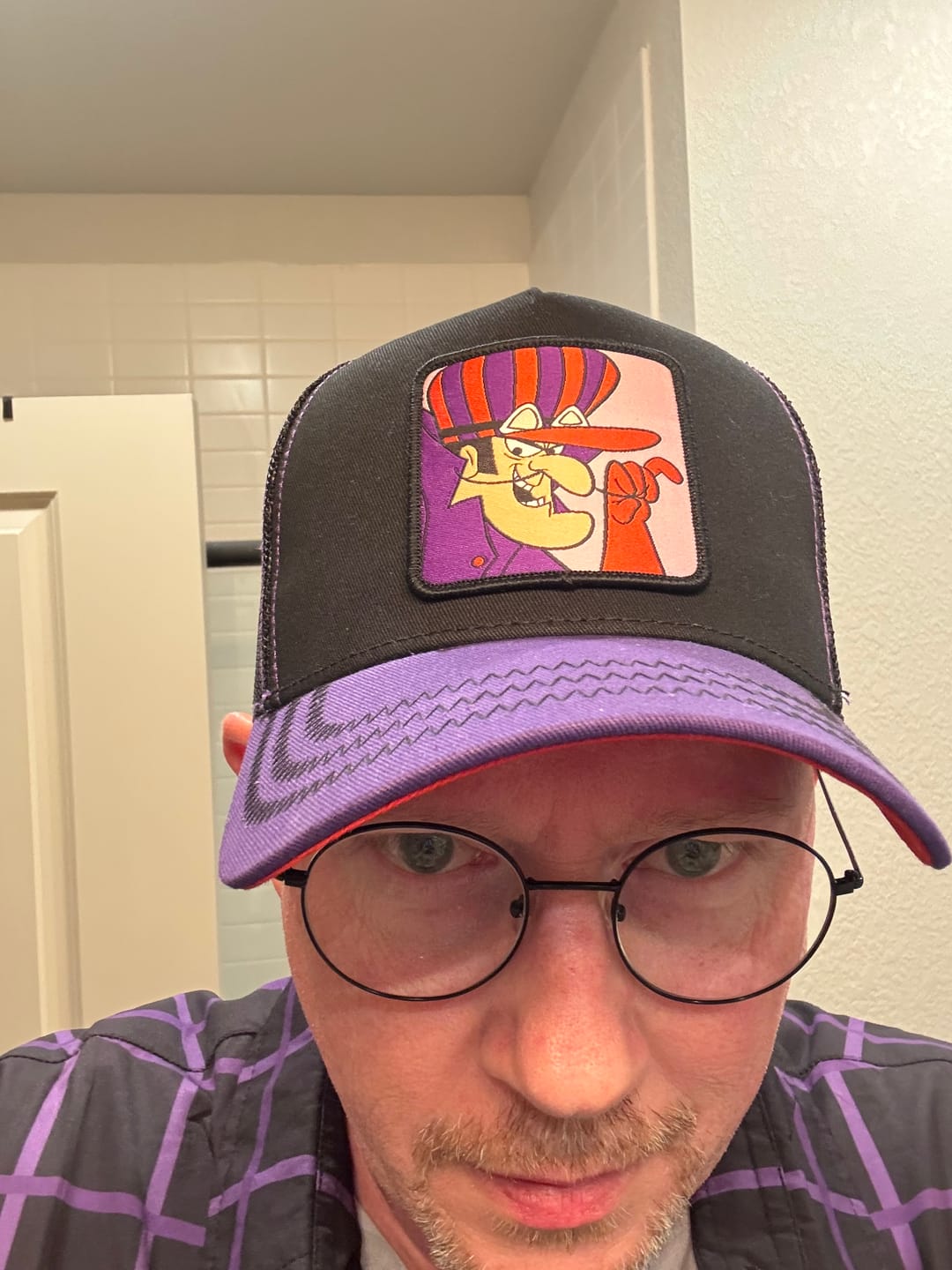 Customer photo review of OVERLORD X Hanna-Barbera: Dick Dastardly Trucker Cap