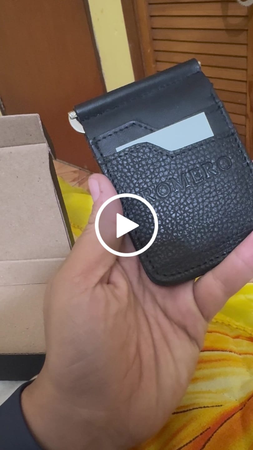 Customer video review of Billetera de clip Cesar Negro