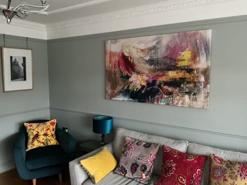 Customer photo review of Abstract Story Canvas Print