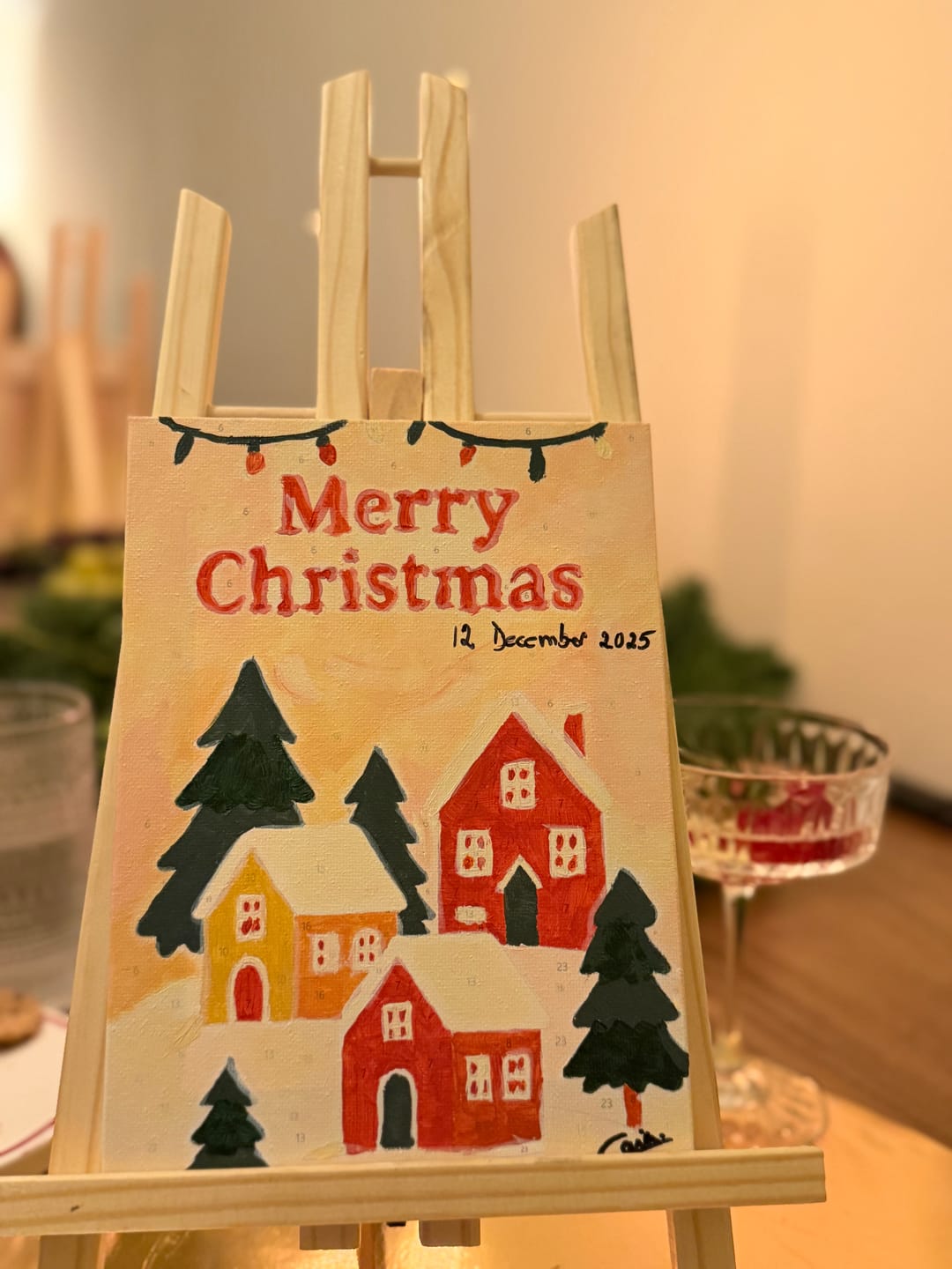 Customer photo review of 6 Mini Paintings -  Classic Christmas Set