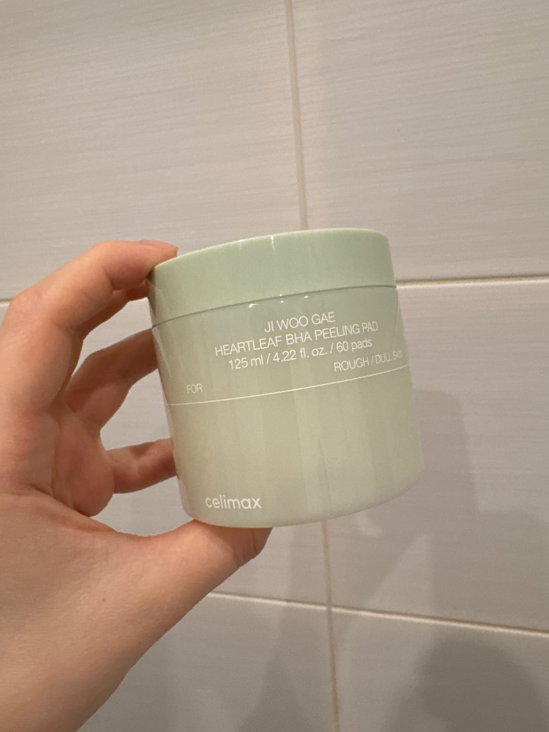 Customer photo review of Tonizējoši pīlinga spilventiņi ar BHA skābi Celimax Ji Woo Gae Heartleaf BHA Peeling Pad