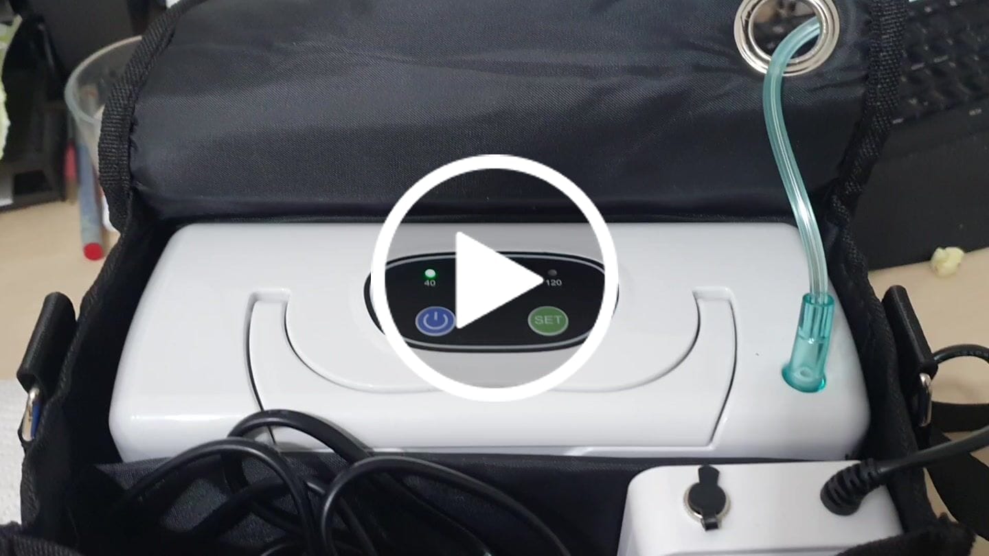 Customer video review of VARON VL-2 Light 3L/min Kontinuierlicher tragbarer Sauerstoff-Konzentrator mit Akku, CE-geprüft