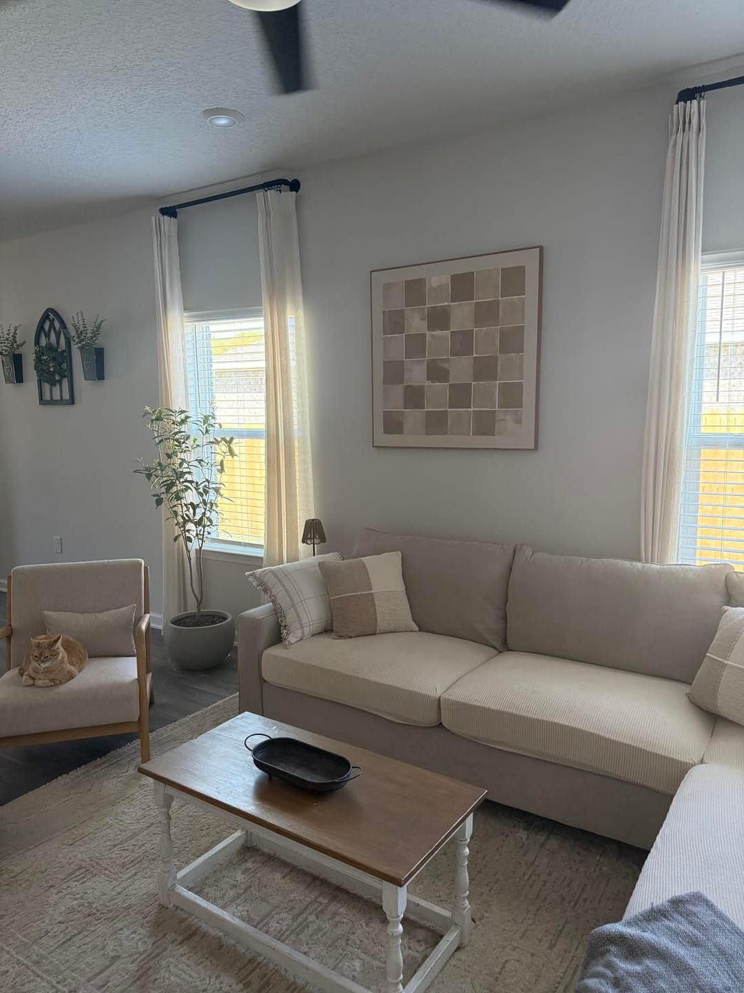 Customer photo review of Coto Cotton Light‑Filtering Curtains