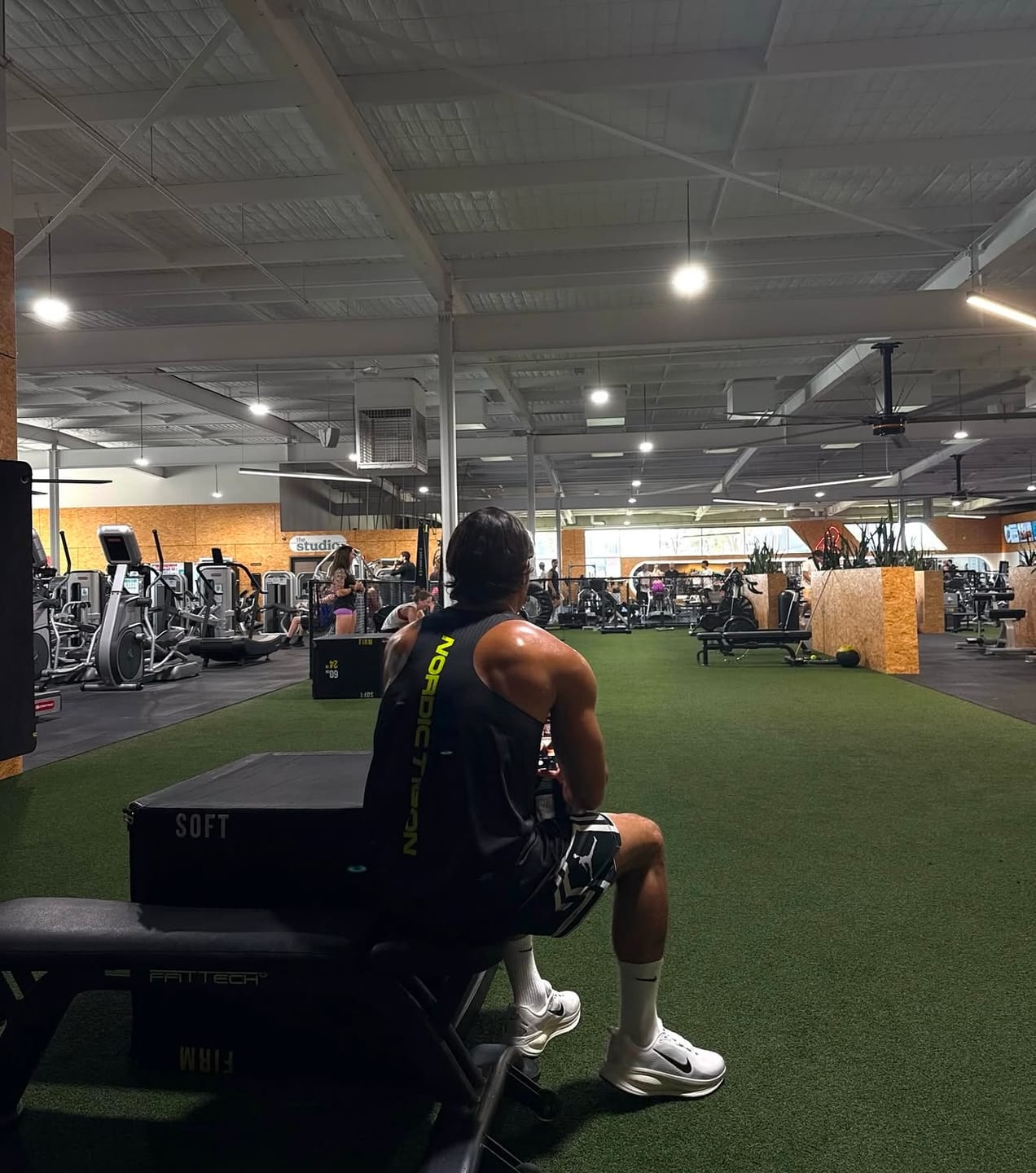 Customer photo review of Men's Velocity Tank - Charcoal Black (BUY 1 GET 1 FREE – ADD 2 TO CART)