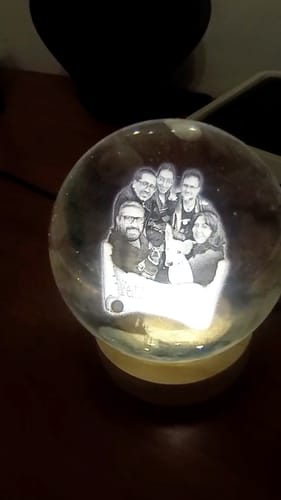 Customer photo review of Esfera de Cristal