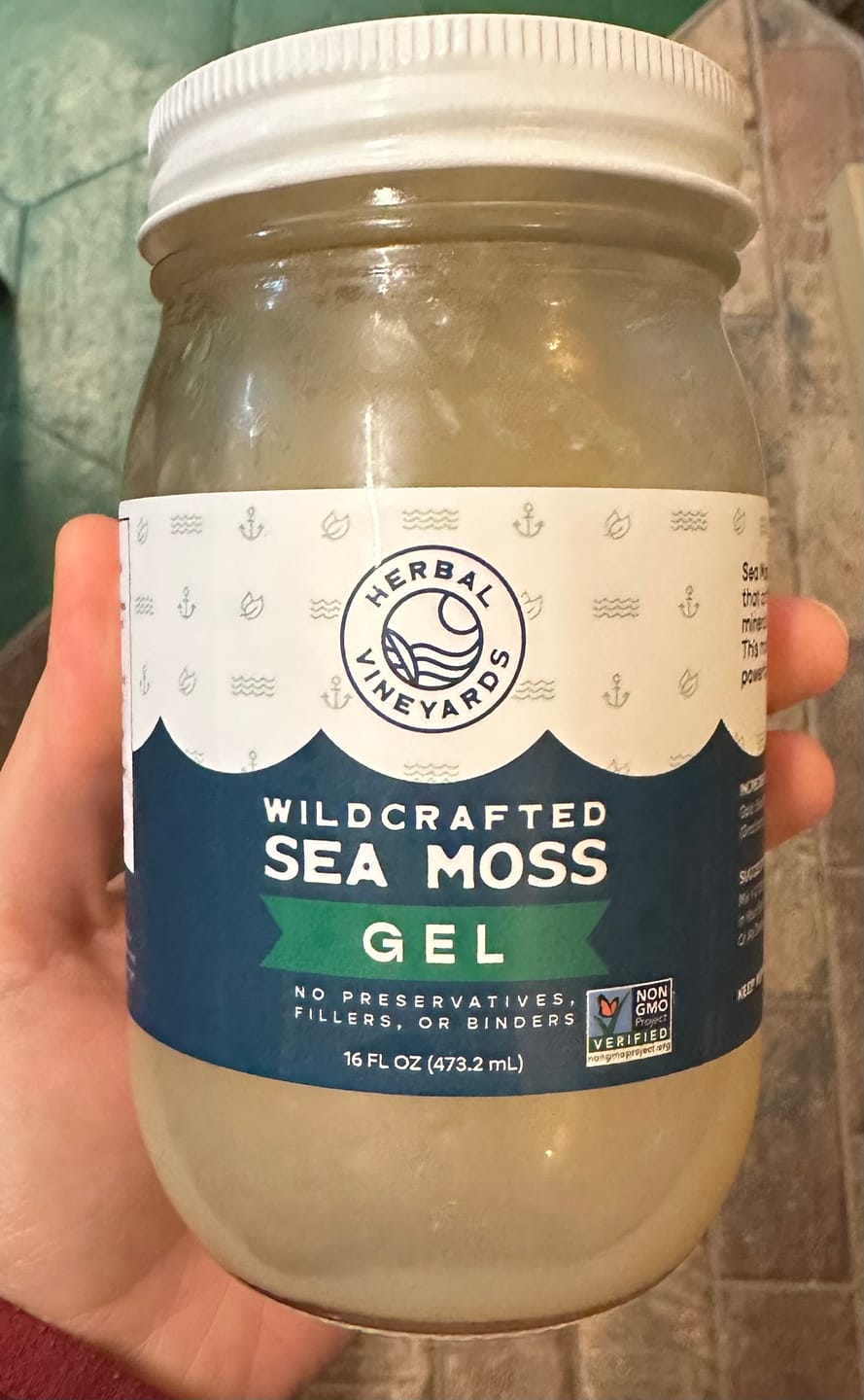 Customer photo review of EXCLUSIVE GOLD SEA MOSS GEL