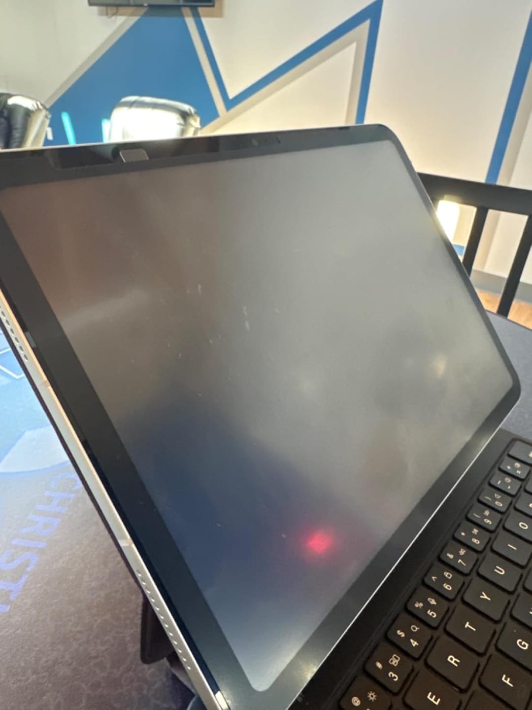 Customer photo review of Removable Computer Monitor Privacy Screen Filter - for 16:9 Aspect Ratio