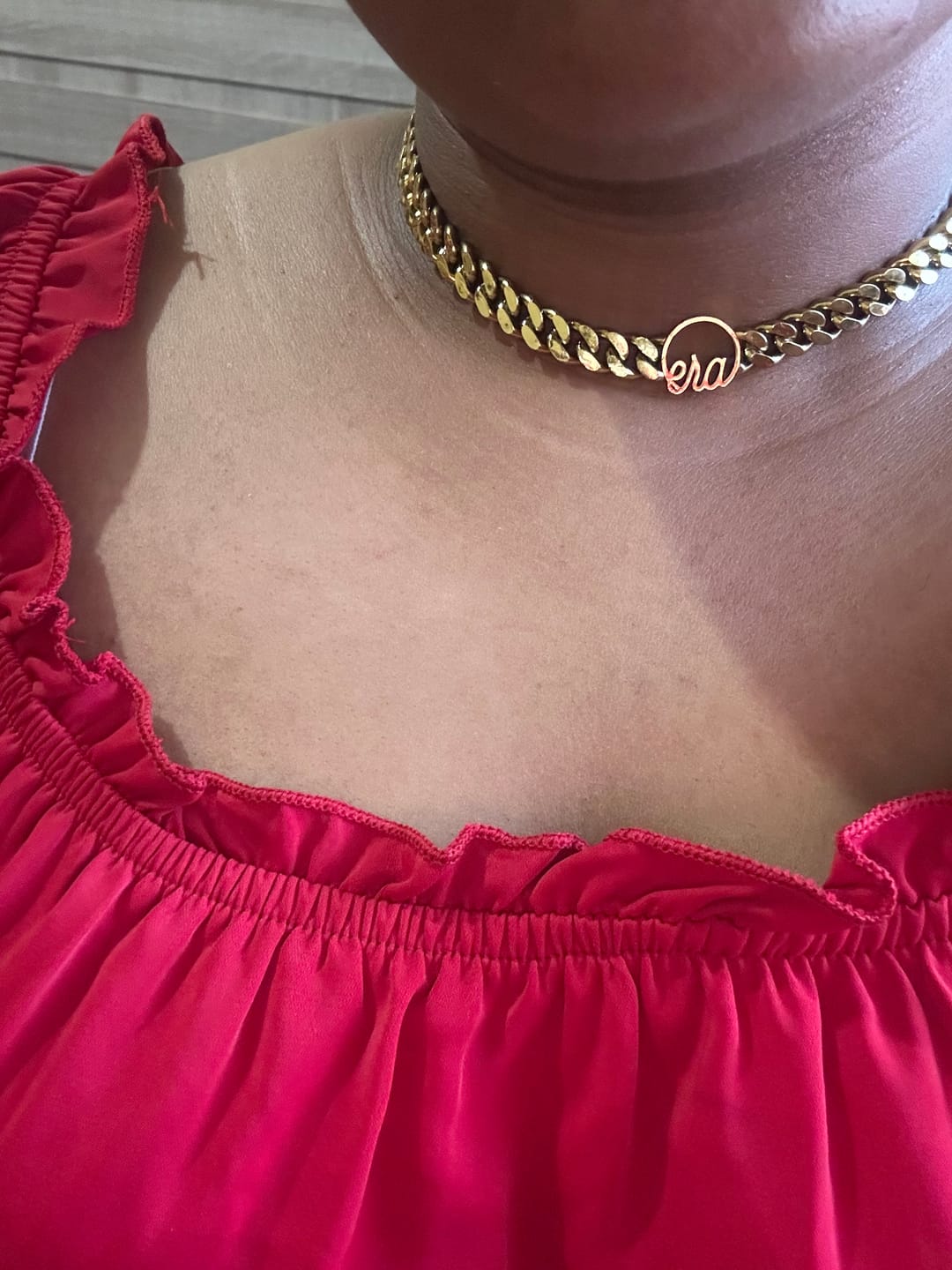 Customer photo review of Gold Era Choker