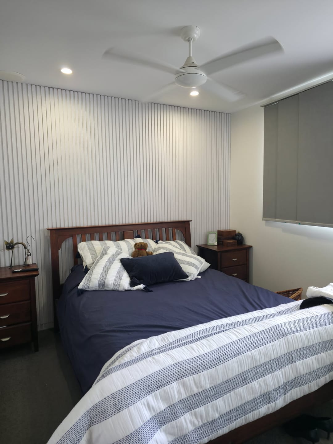 Customer photo review of Frost White Acoustic Slat Wall Panel (Pure White Felt) - 290cmx60cm