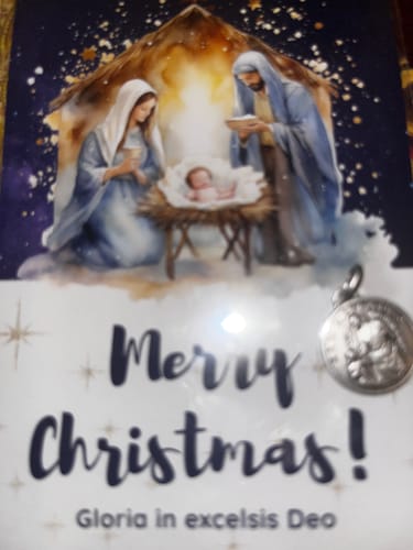 Customer photo review of St.Raphael Archangel Medal - 925 Sterling Silver - Blessed By Pope