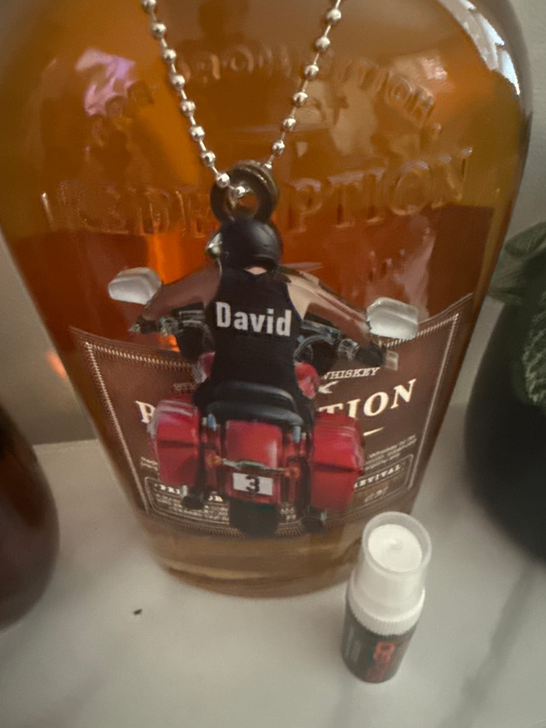 Customer photo review of Personalized Motorcycle Christmas Ornament-Gift Idea for Motorcycle Riders and Bike Lovers