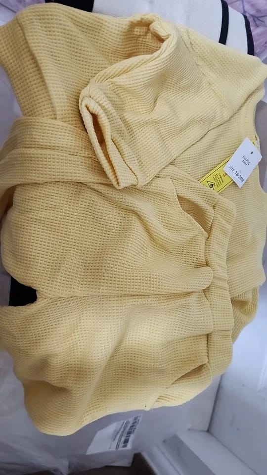 Customer photo review of Solid Waffle Jogger Set