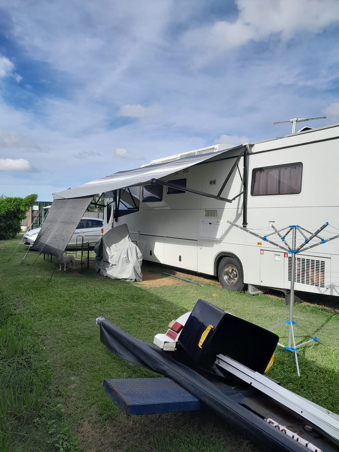 Customer photo review of Awnlux 12v Electric Caravan Awning W-5700C