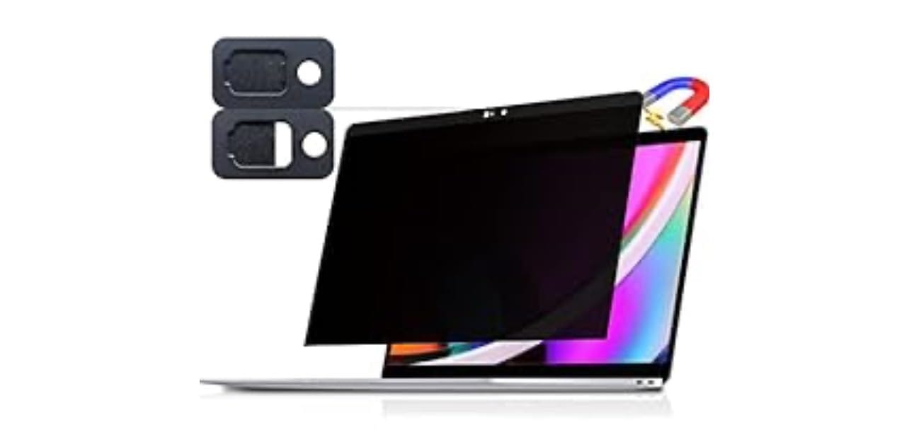 Customer photo review of Removable Computer Monitor Privacy Screen Filter - for 16:9 Aspect Ratio