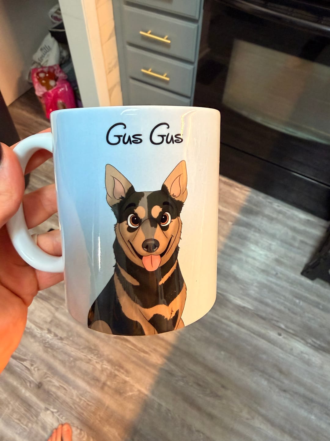 Customer photo review of Disneyfy Pet Cartoon Hand Drawn Portrait