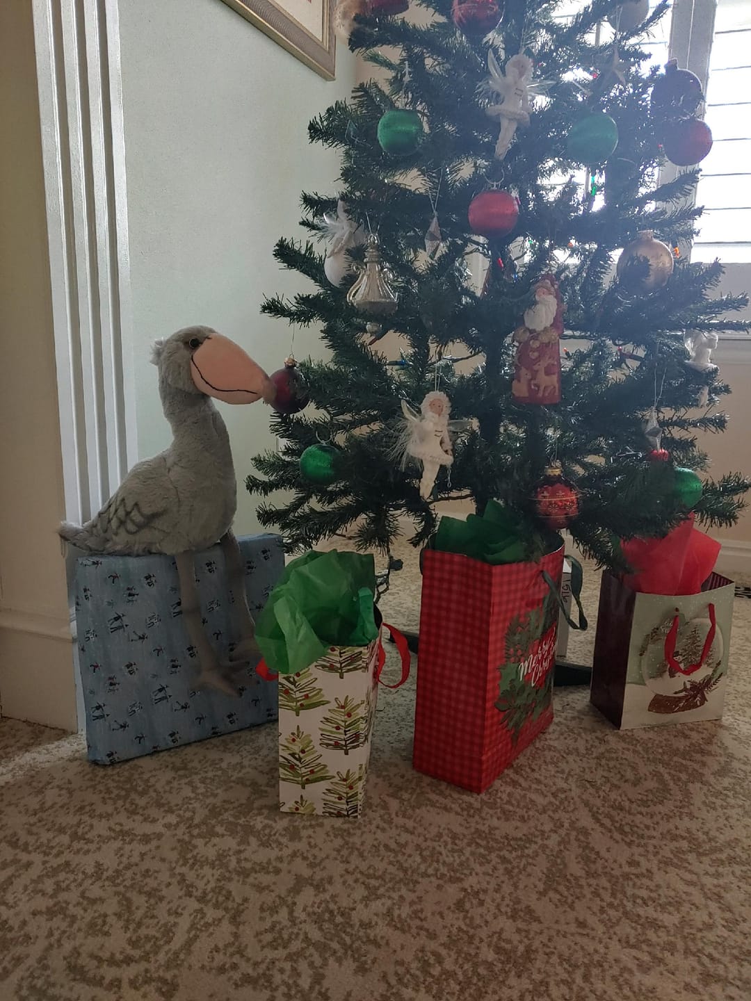 Customer photo review of Shoebill Stork Bird Soft Stuffed Plush Toy