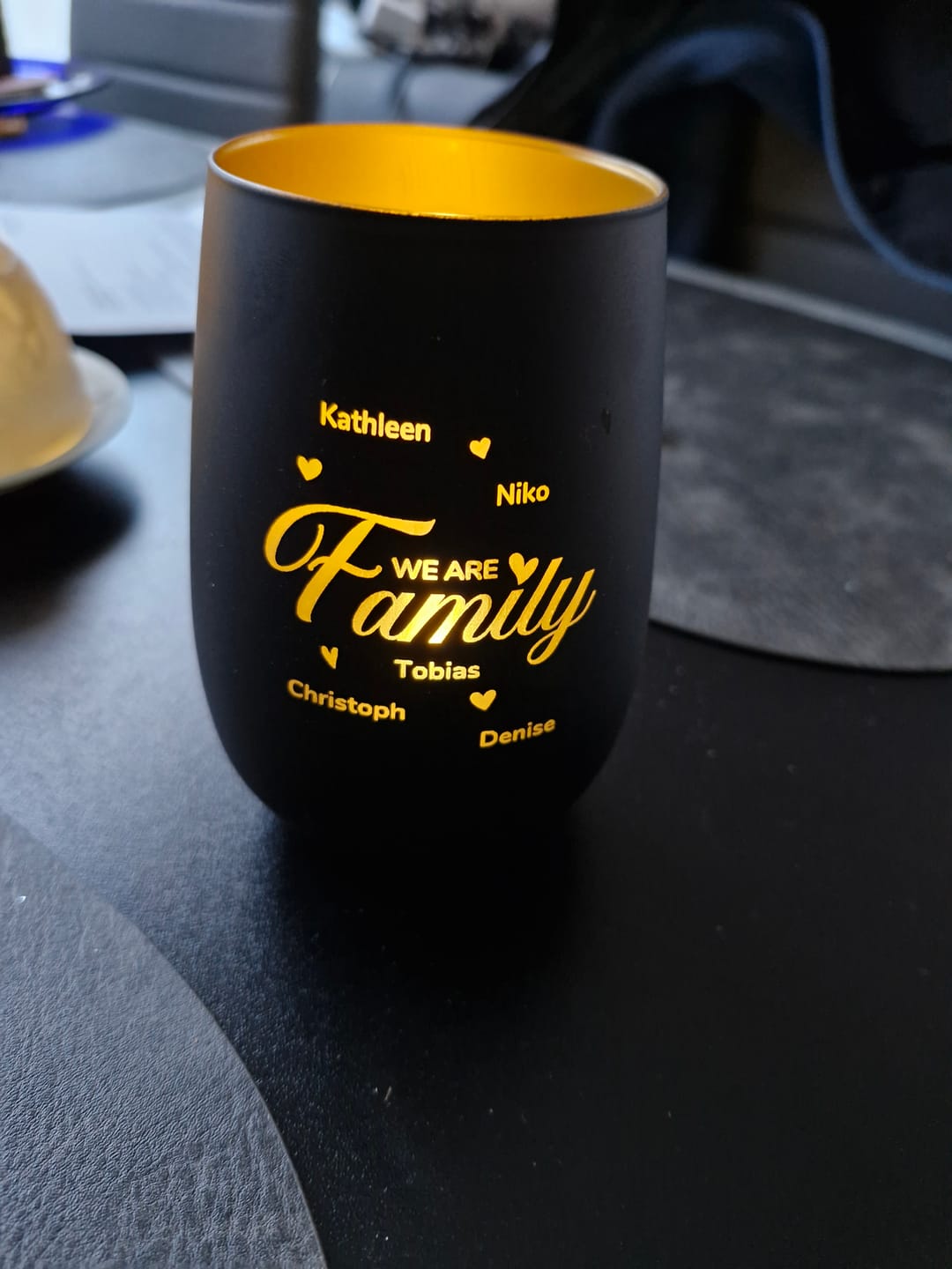 Customer photo review of Familie - Personalisiertes Windlicht