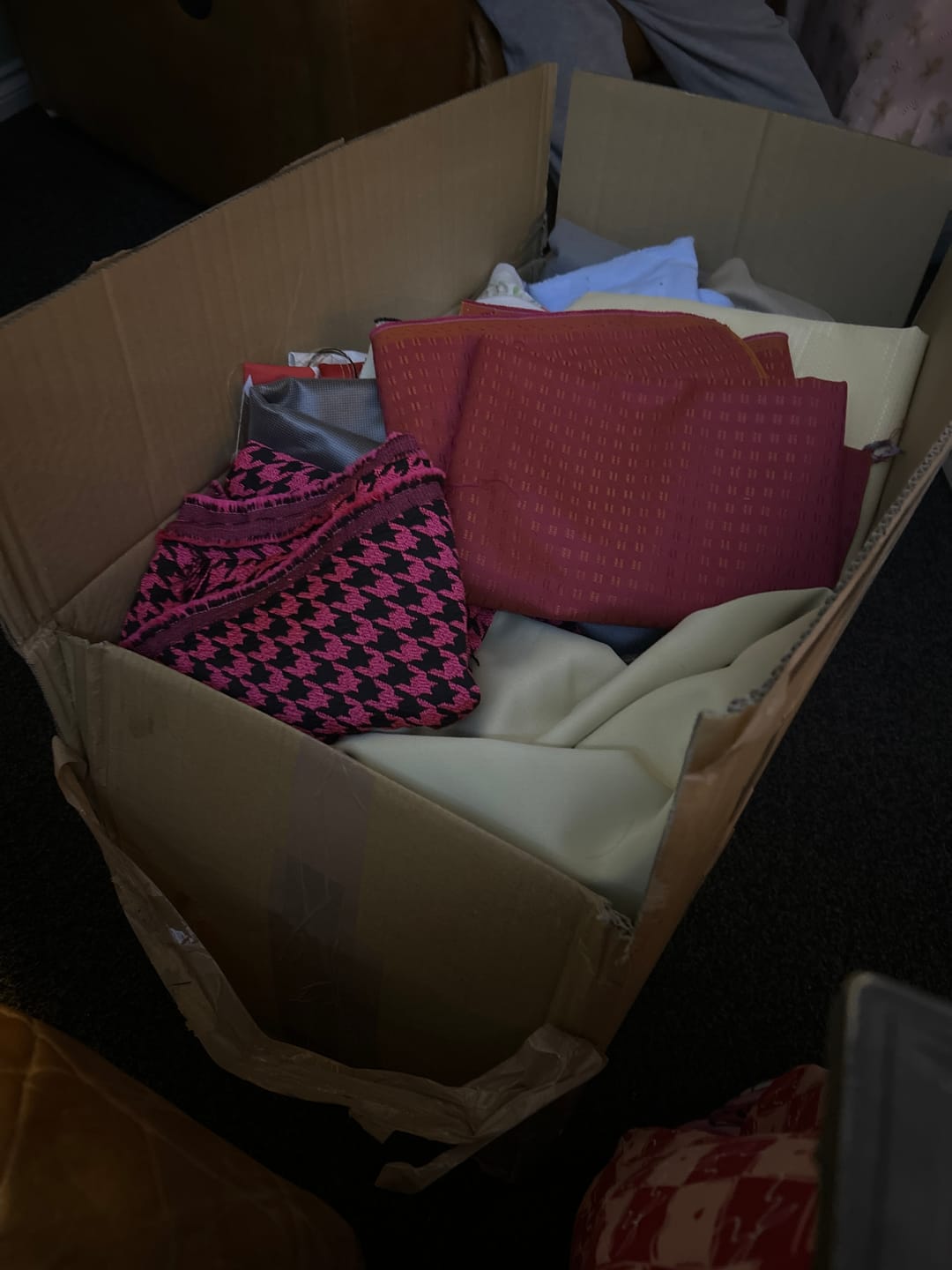 Customer photo review of Mystery Fabric Remnant Box
