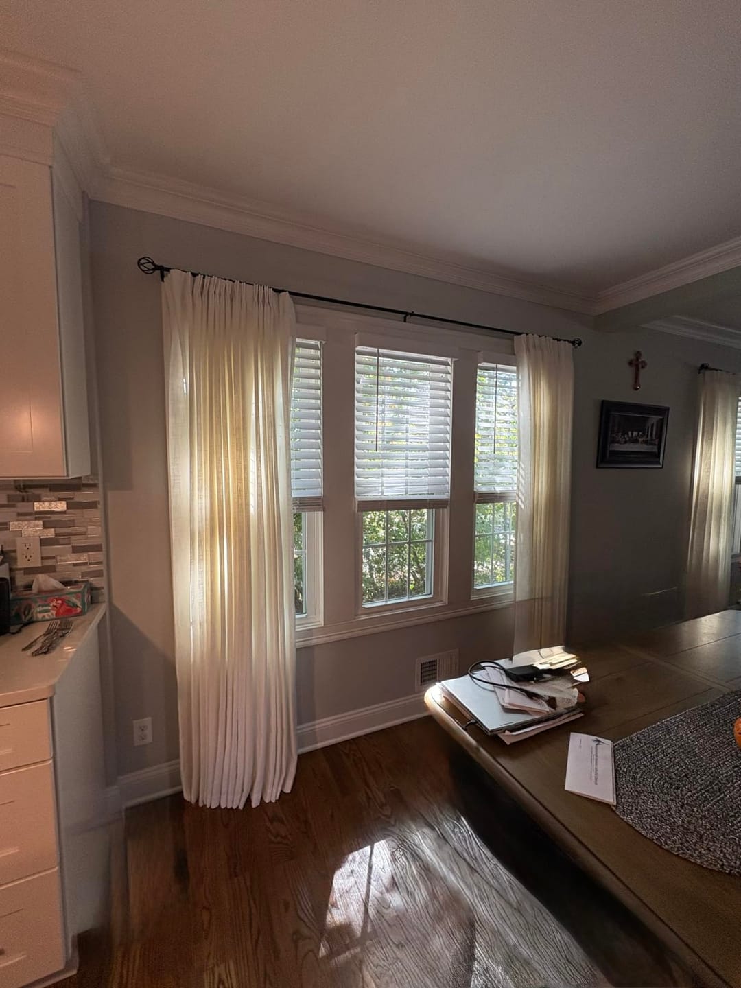 Customer photo review of 43 Color Natural Linen Blend Curtains – Blackout & Thermal Insulated Drapes for Living Room & Dining Room (Zen)