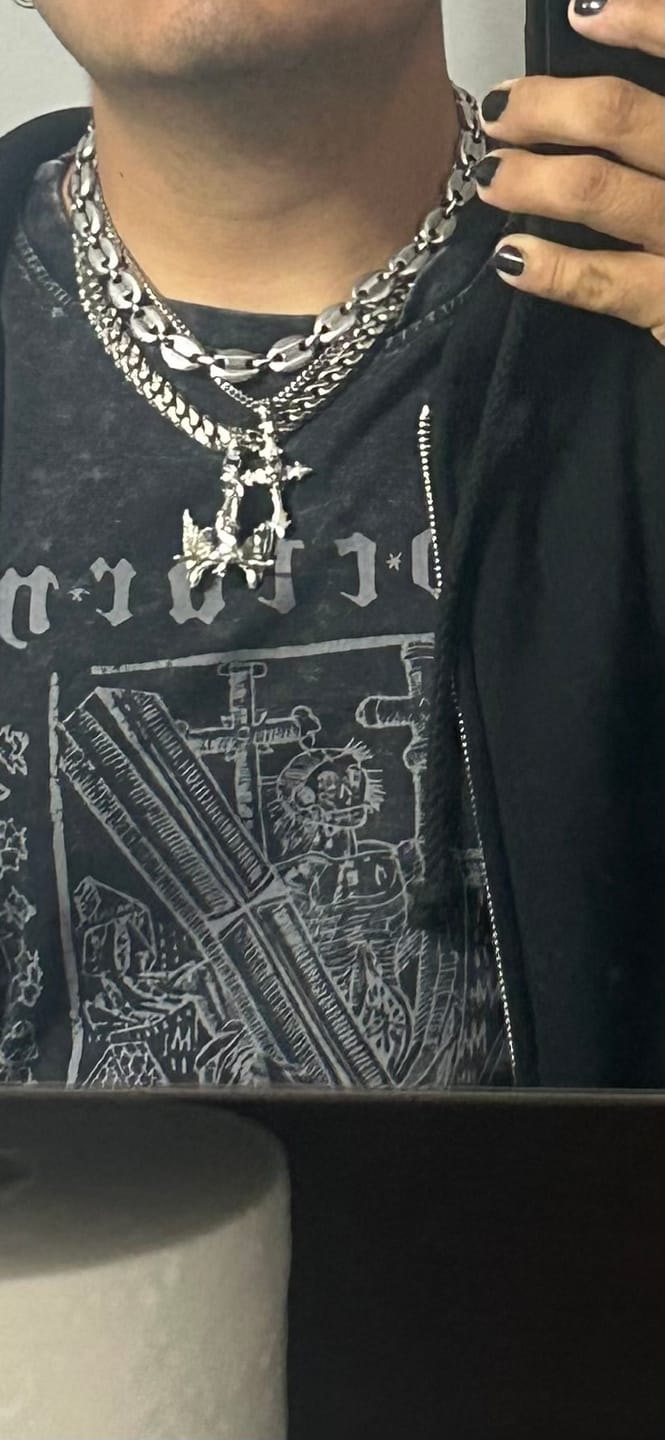 Customer photo review of DOWN YOUR THROAT PENDANT