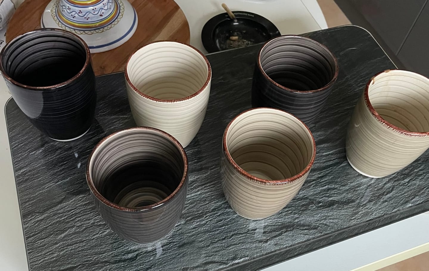 Customer photo review of Cookinglife Bekers Delice Grijs 350 ml - 6 stuks