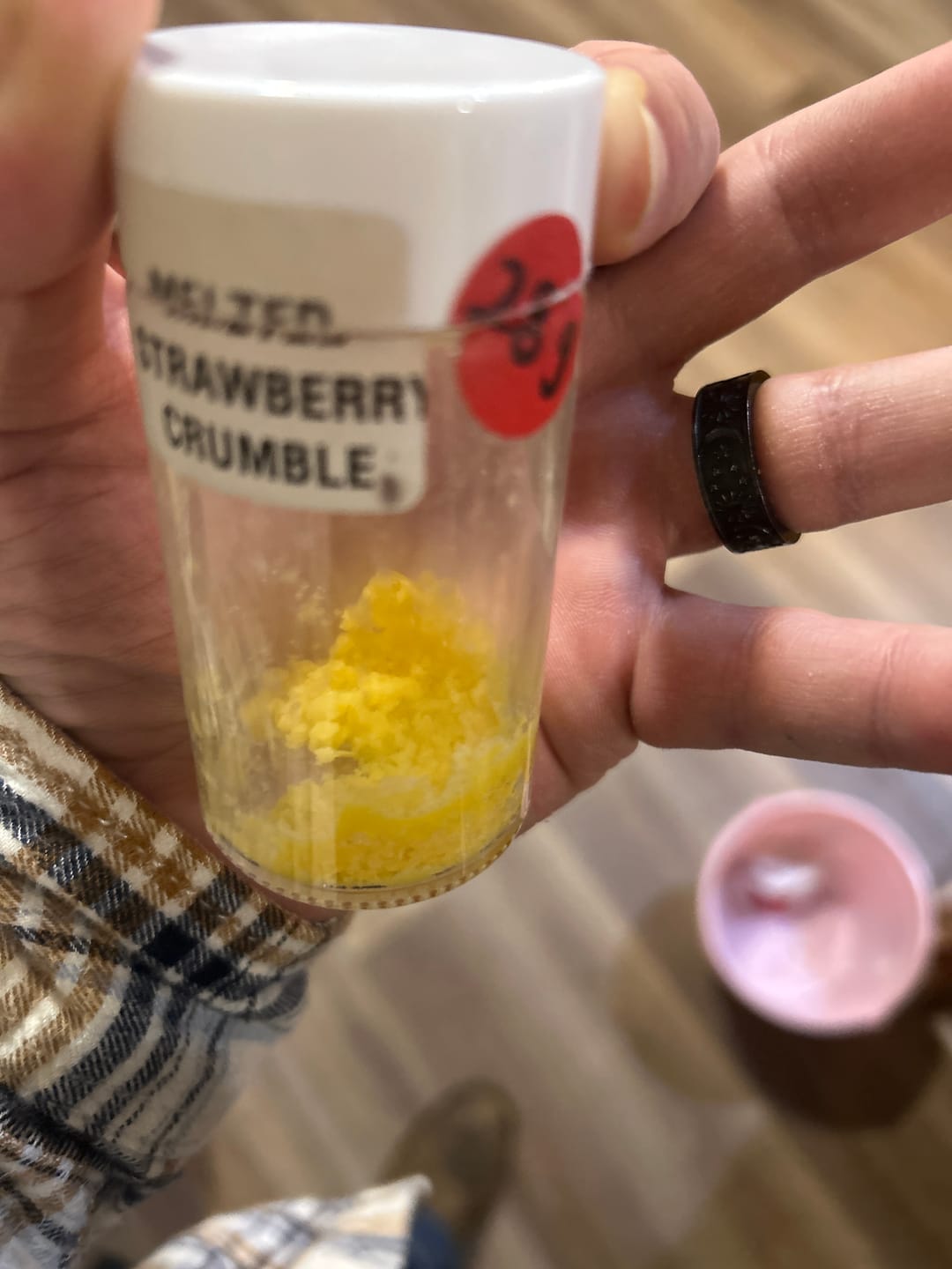 Customer photo review of Melted Strawberry Crumble