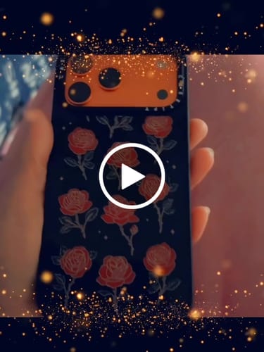 Customer video review of Kpop Hyunjin-Inspired Aesthetic Floral Phone Case