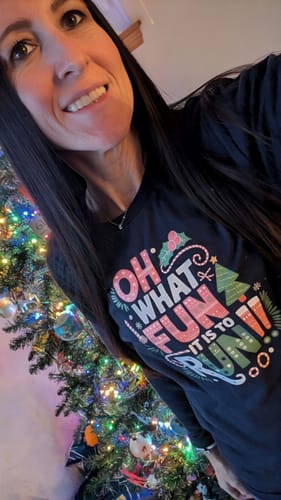 Customer photo review of Fun to Run T-Shirt