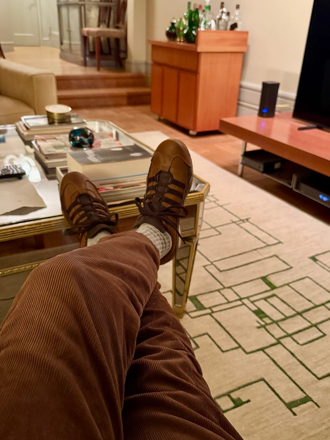 Customer photo review of Men's GrandPrix Sneaker in Cognac