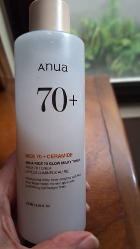 Customer photo review of Rice 70 Glow Milky Toner