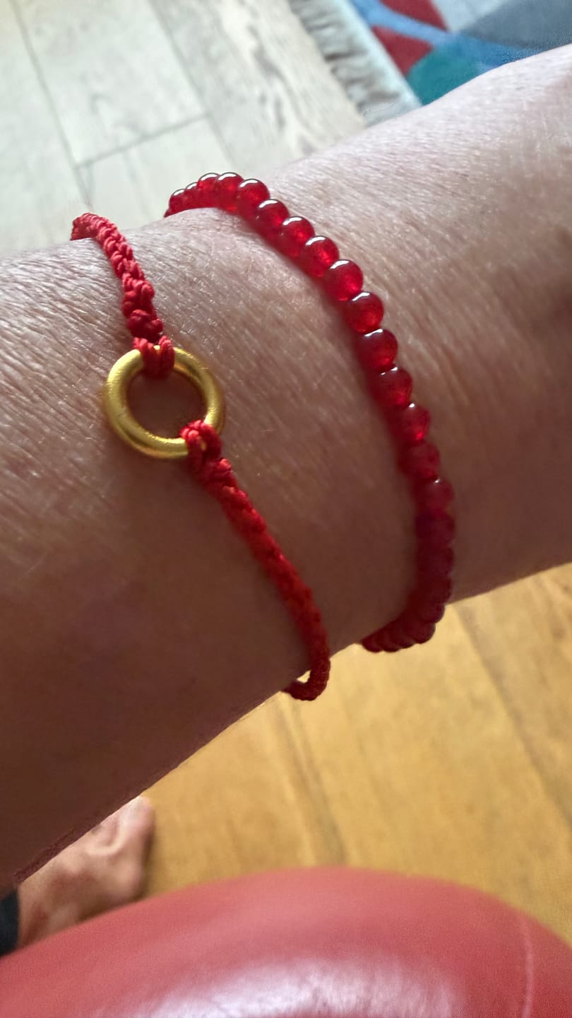 Customer photo review of Karneol Armband - Perlen