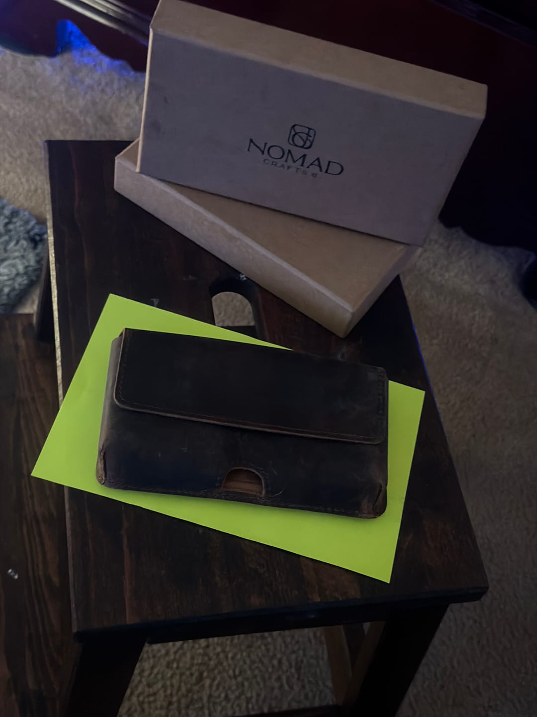 Customer photo review of Leather Horizontal Phone Holster