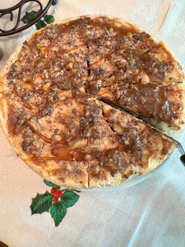 Customer photo review of Salted Caramel Cheesecake