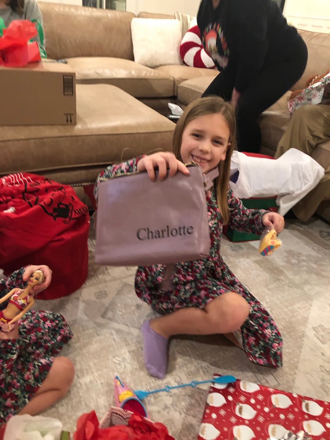 Customer photo review of Personalized Genuine Leather Crossbody Bag