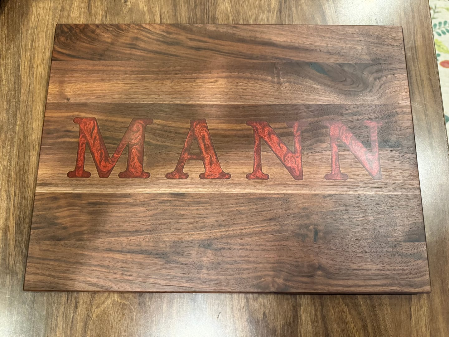 Customer photo review of 5" Letter Acrylic Router Template Set - Alphabet Inlay Template