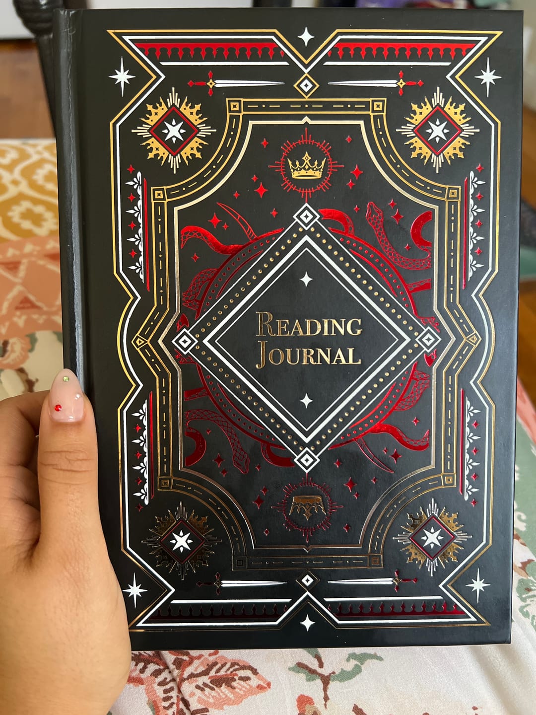 Customer photo review of Reading Journal - Serpents & Swords