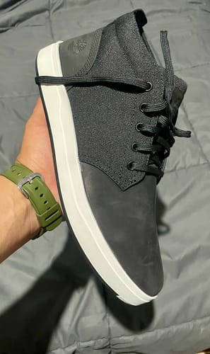 Customer photo review of Zapatillas Timberland Davis Square Mid Lace Negro Blanco