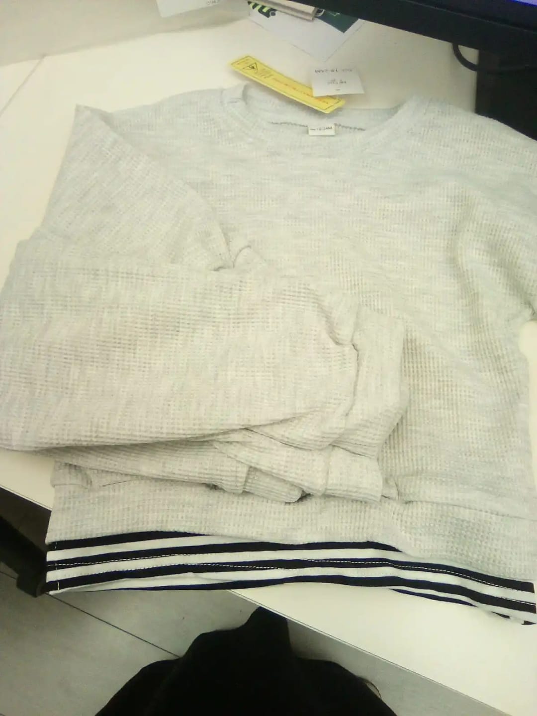 Customer photo review of Solid Waffle Jogger Set