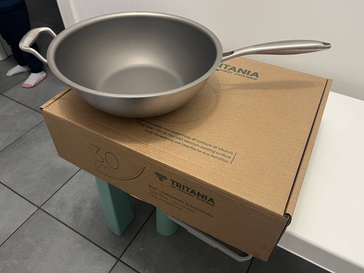 Customer photo review of Wok Saltapasta ∅ 30 cm - Superficie di cottura di puro titanio