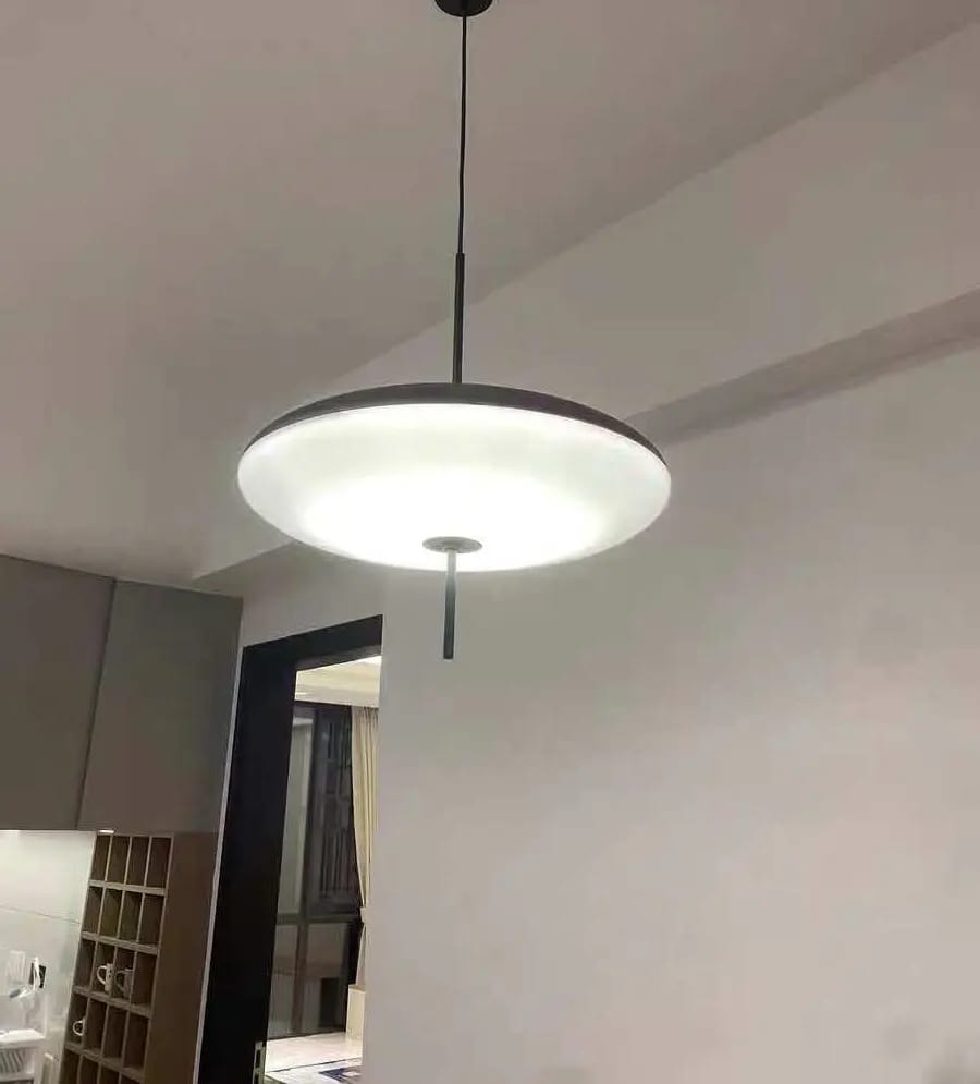 Customer photo review of Luminária pendente acrílico em led