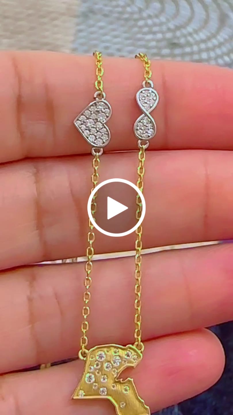 Customer video review of Map Outline Charm