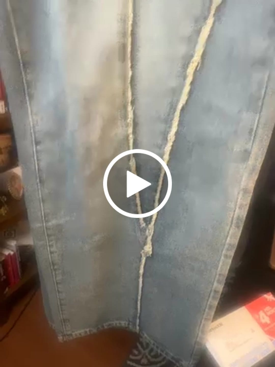 Customer video review of Aelfric Eden Baggy Fringe Jeans