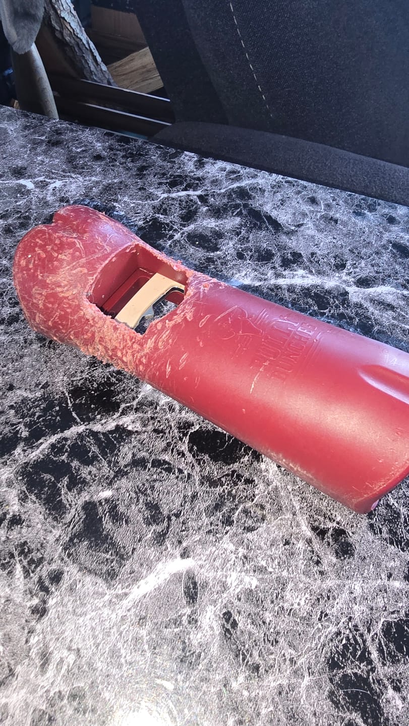 Customer photo review of Bully Stick Safety Holder