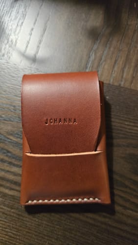 Customer photo review of Slimmad plånbok i äkta läder