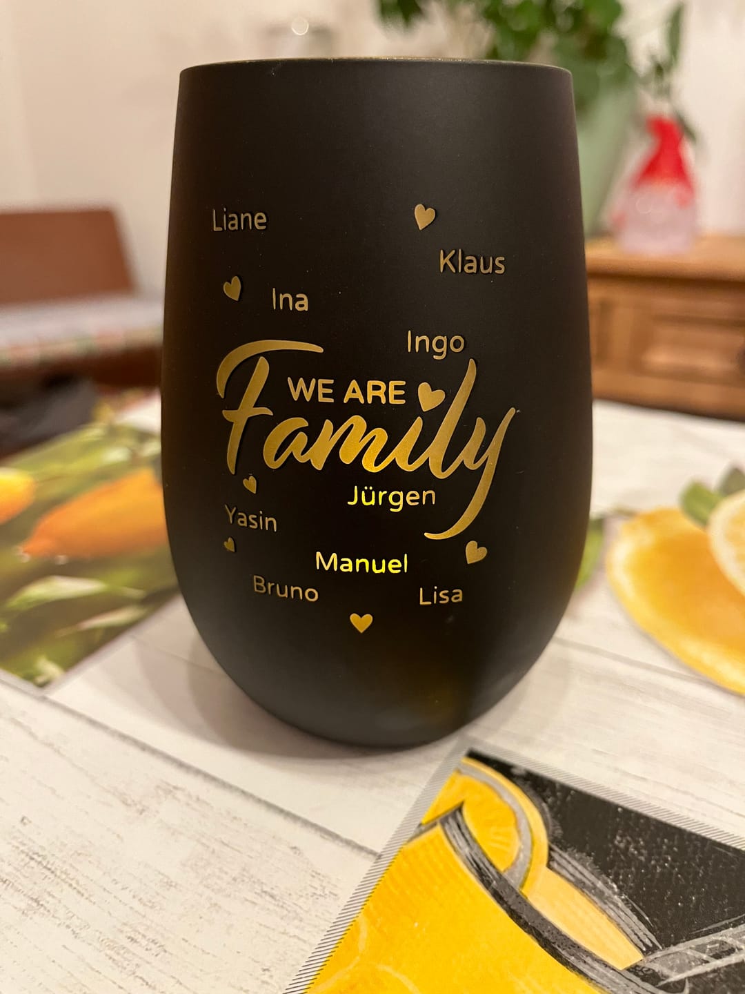 Customer photo review of Familie - Personalisiertes Windlicht
