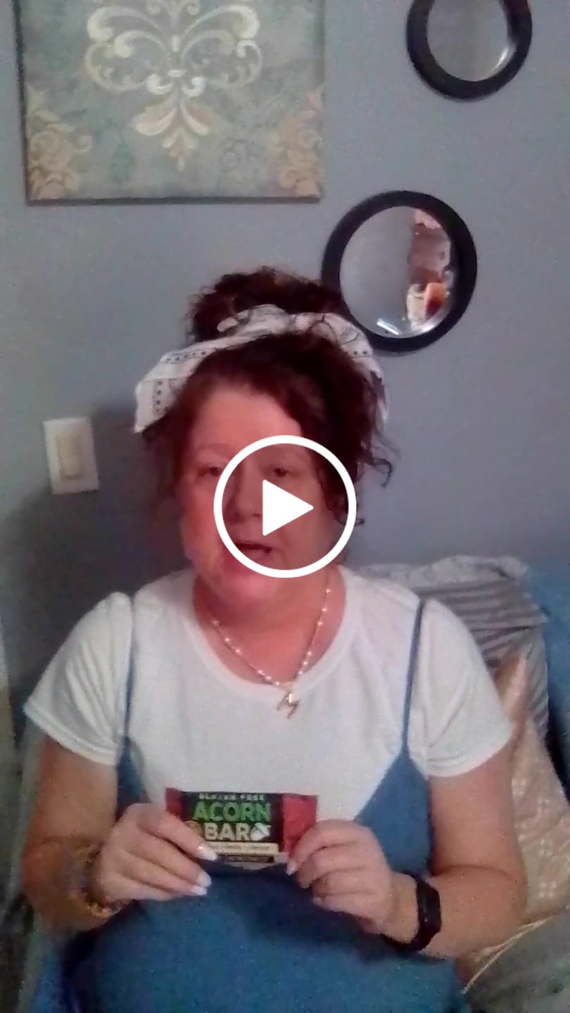 Customer video review of AcornBar - Purely Vegan, Dairy-Free & Gluten-Free Gourmet Snack Bars