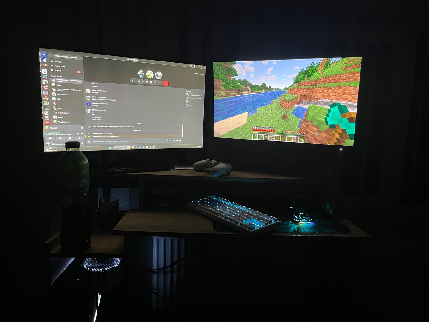 Customer photo review of Tastatura Mecanica Gaming MageGee, 75%, iluminare LED, 87 taste TKL, cu fir, Blue Switch, Alb Albastru